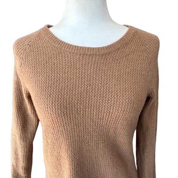 Patagonia Recycled Cashmere Wool Sweater Womens Small Brown Tan Knit Crew L/S - Picture 3 of 13